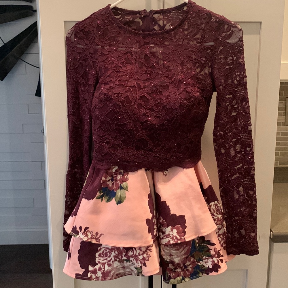2 piece formal dress